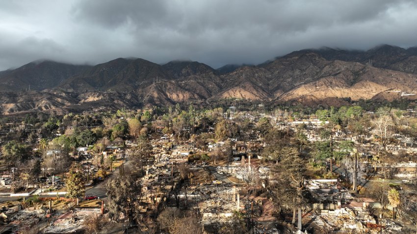 Homes lay in ruins less than two weeks after the Eaton Fire devastated the area.