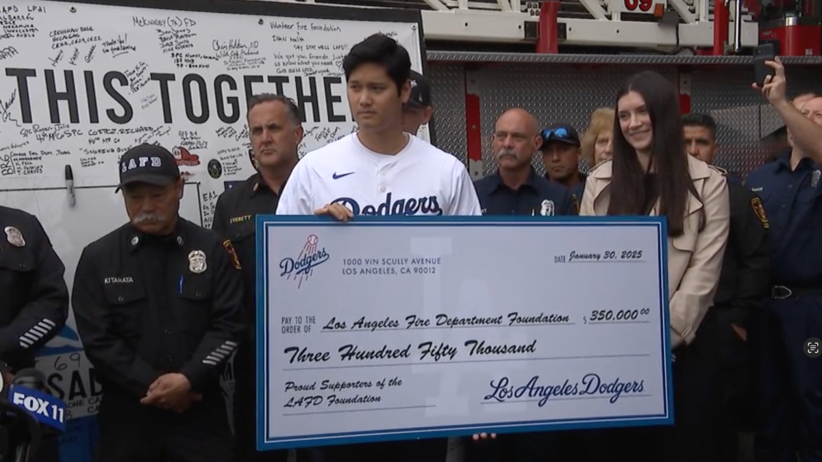 Dodgers, Shohei Ohtani pay thanks to firefighters who battled the Palisades  Fire