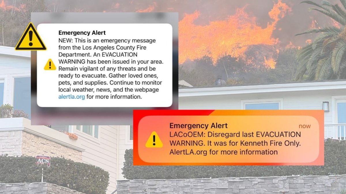 Entire LA County receives evacuation alert by mistake NBC Los Angeles