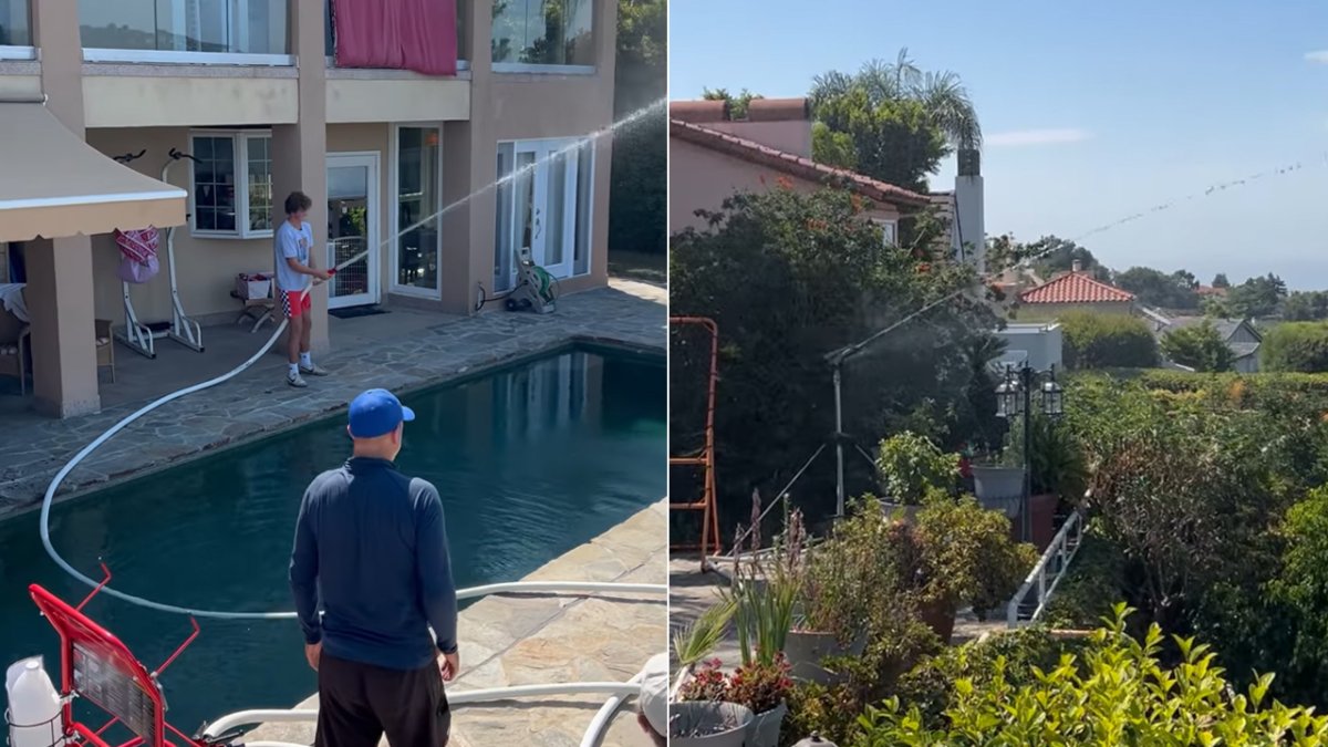 Pool pump and sprinklers help family save Palisades home from wildfire – NBC Los Angeles