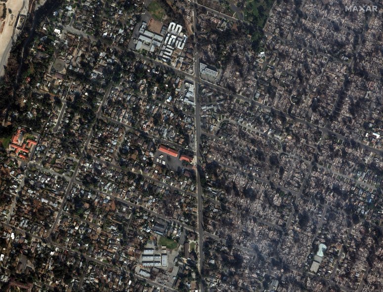 Satellite images show wildfires burning in Southern California – NBC ...