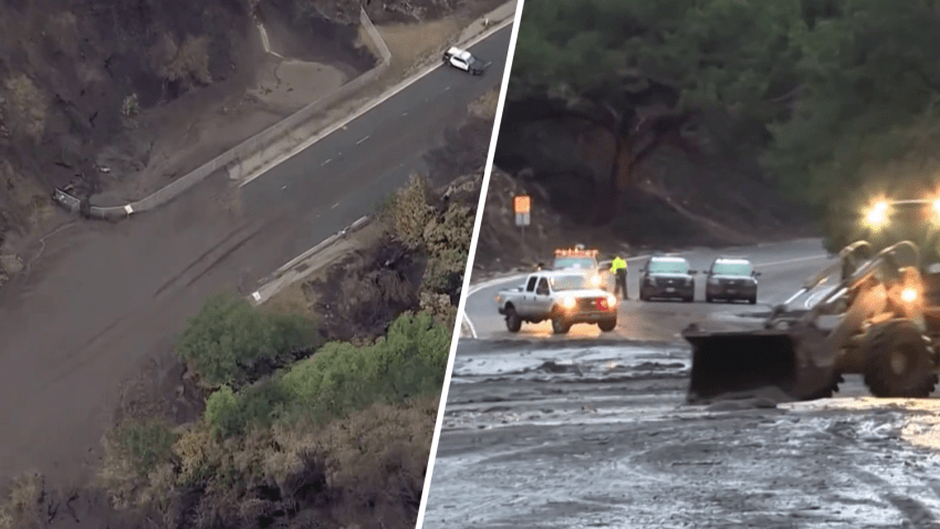 Slides were reported in the Palisades Fire area after weekend rain in Los Angeles County.