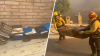 Firefighters save photo albums, belongings from home burning in Palisades fire