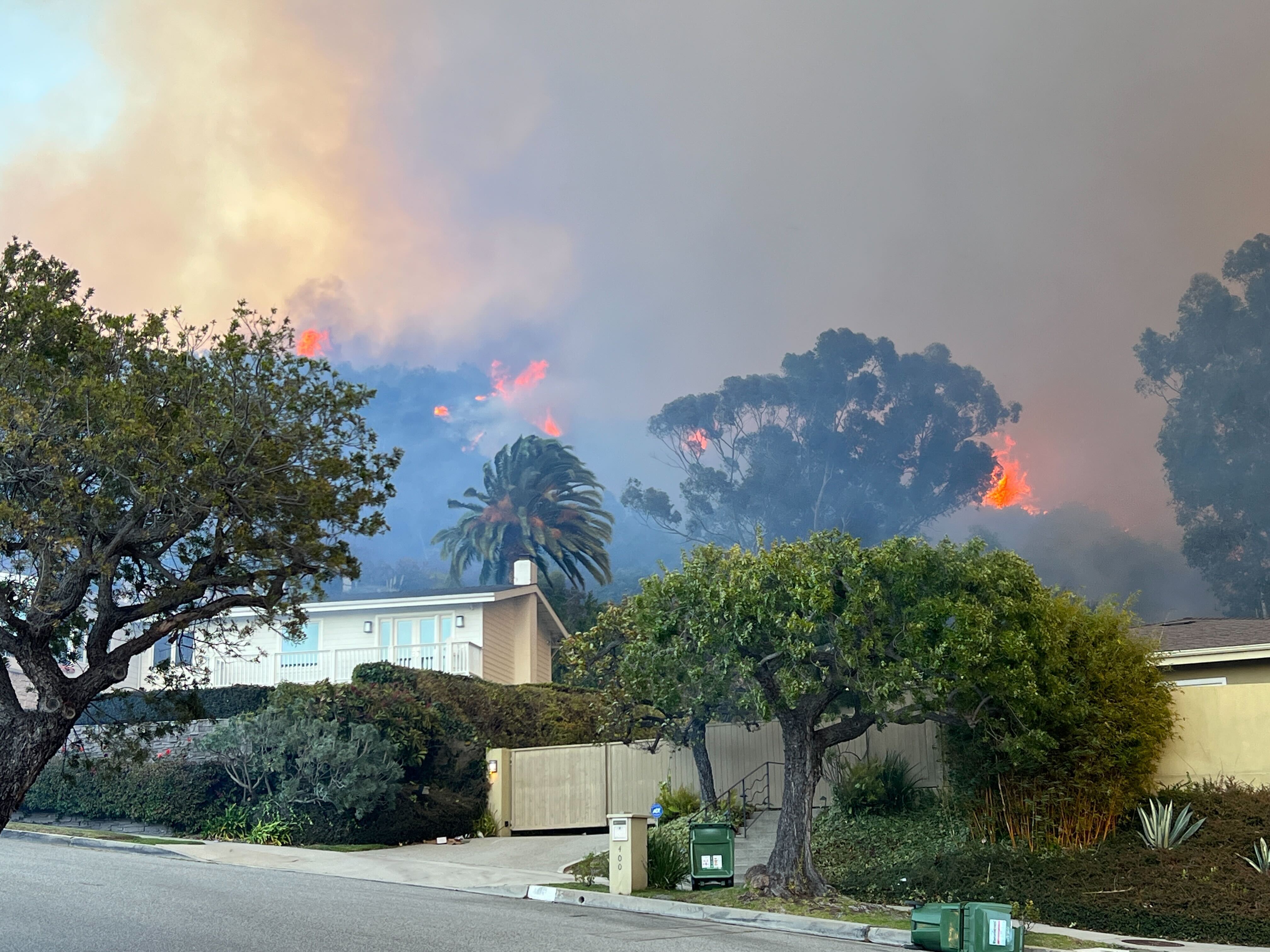 Palisades Fire as seen from around Southern California NBC Los Angeles