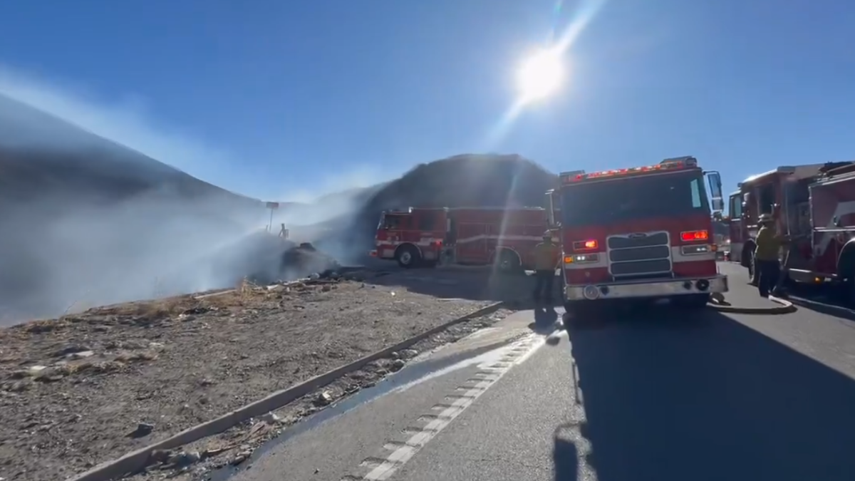 Brush Fire Causes Freeway Closure in Mission Valley