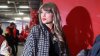 Taylor Swift arrives at Arrowhead Stadium for Chiefs-Texans playoff game