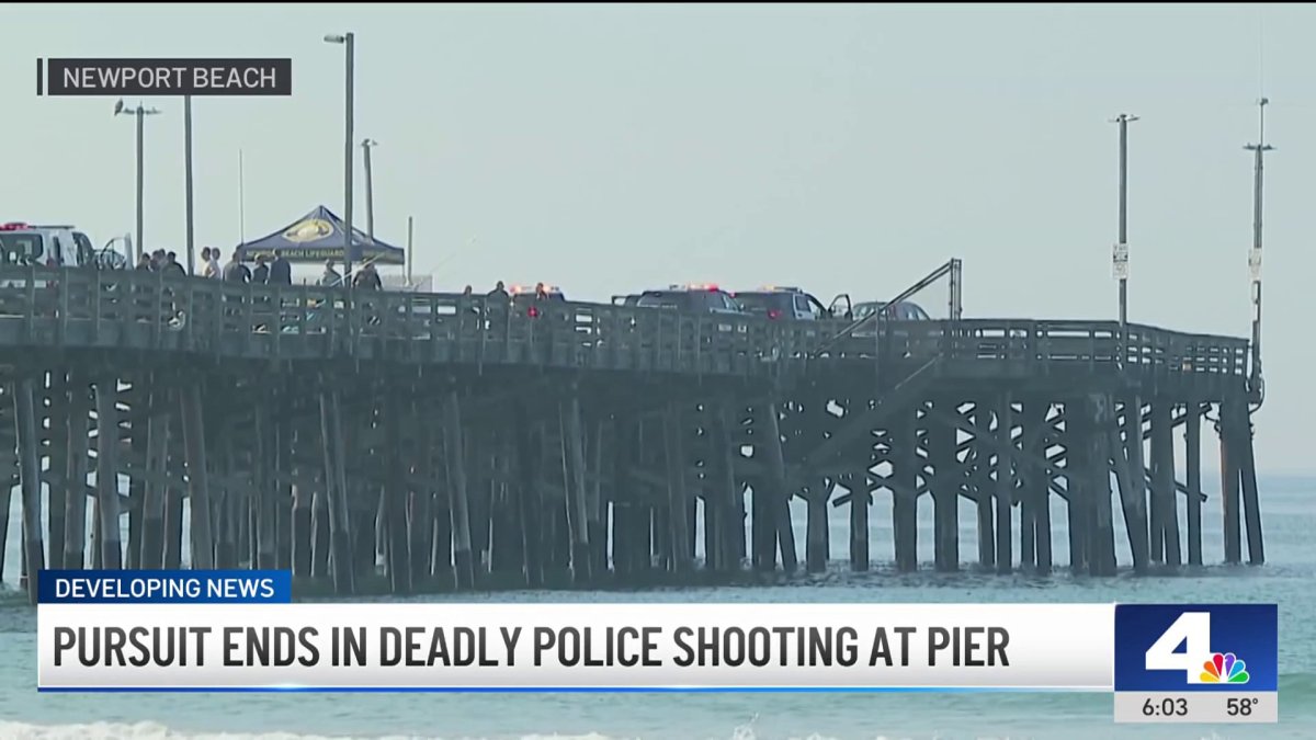 Pursuit ends in deadly police shooting at Newport Beach Pier – NBC Los ...