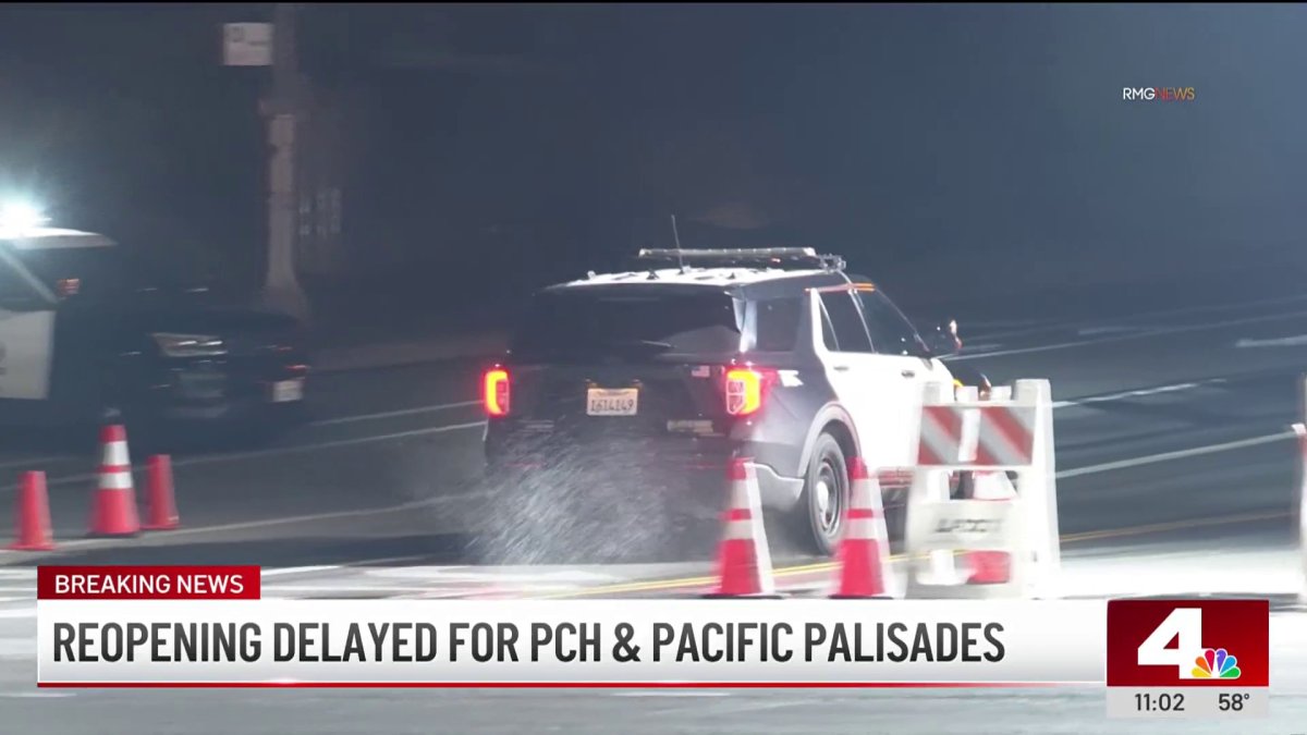 Reopening delayed for PCH and Pacific Palisades – NBC Los Angeles