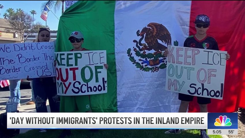 ‘A Day Without Immigrants' protest held in the Inland Empire