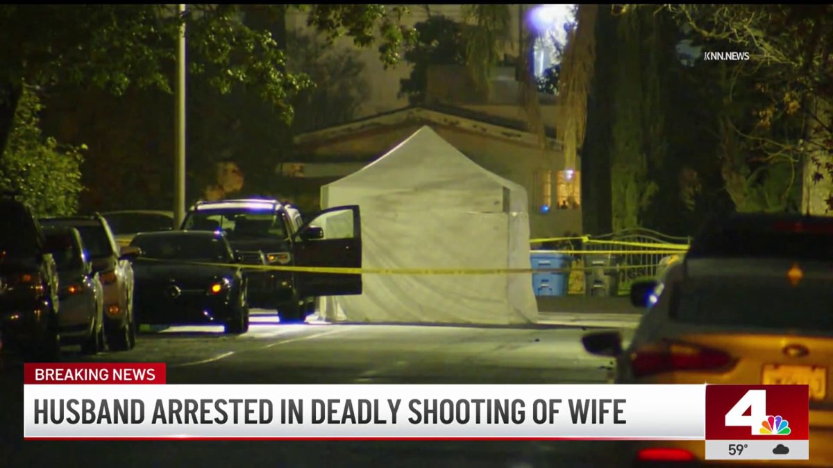 Husband arrested in deadly shooting of wife in Encino – NBC Los Angeles