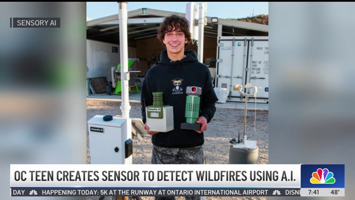 Oc Teen Creates Wildfire Detecting Sensors That Use Artificial