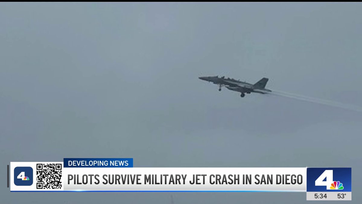 Pilots survive military jet crash in San Diego – NBC Los Angeles