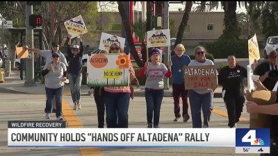 Community holds ‘Hands Off Altadena' rally against displacement