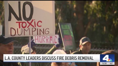 LA County leaders discuss fire debris removal