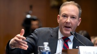 Former Rep. Lee Zeldin, R-N.Y., President-elect Donald Trump's pick to head the Environmental Protection Agency, appears before the Senate Environment and Public Works Committee on Capitol Hill