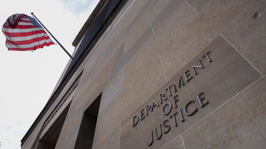 WASHINGTON, DC – JUNE 20: The U.S. Department of Justice is seen on June 20, 2023 in Washington, DC. The Justice Department announced charges against Hunter Biden, President Biden’s son, including two misdemeanor tax offenses and a felony firearm crime. Biden has pled guilty to the tax charges and is expected to serve probation. (Photo by Kevin Dietsch/Getty Images)