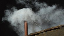 White smoke rises from the chimney on the roof of the Sistine Chapel meaning that cardinals elected a new pope on the second day of their secret conclave on March 13, 2013 at the Vatican. AFP PHOTO / VINCENZO PINTO (Photo credit should read VINCENZO PINTO,VINCENZO PINTO/AFP via Getty Images)