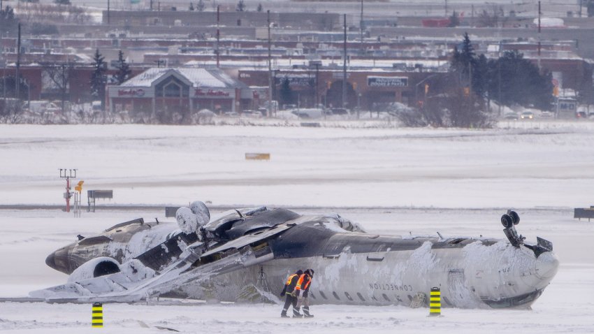 Delta Regional Jet Crash Lands At Toronto Pearson Airport