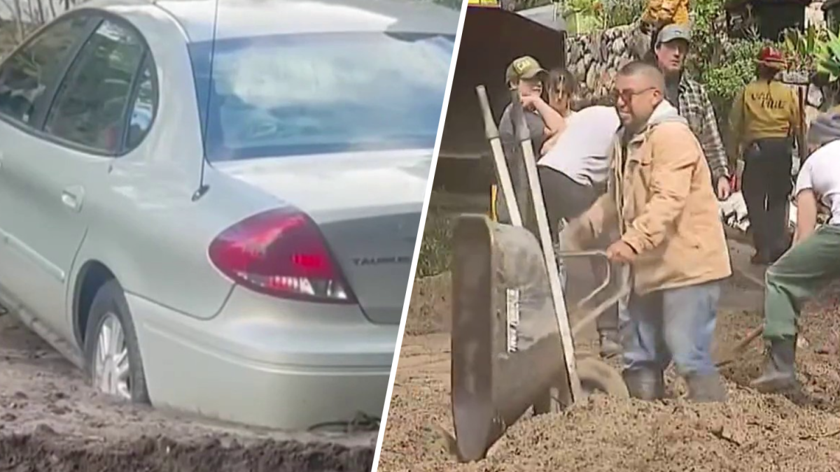 Sierra Madre digs out after storms triggers stream of muddy water – NBC ...