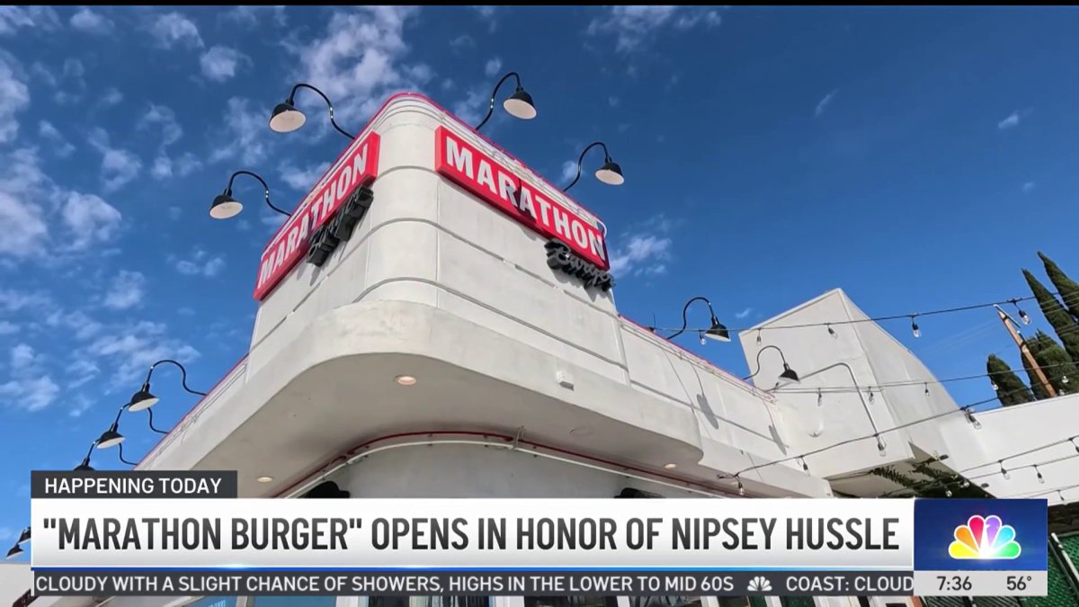 Marathon Burger Opens In Honor Of Nipsey Hussle Nbc Los Angeles Marathon Burger Opens In Honor Of Nipsey Hussle Nbc Los Angeles