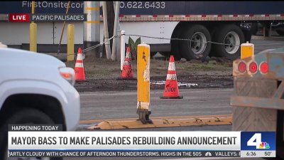 Mayor Bass to make Palisades rebuilding announcement