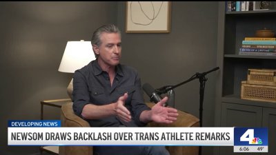 Governor Newsom draws backlash over trans athlete remarks