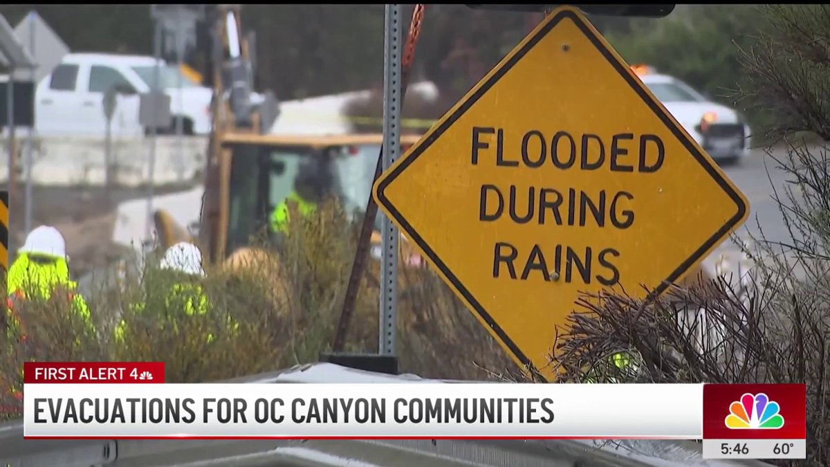 OC canyon communities under evacuation with incoming storm – NBC Los ...