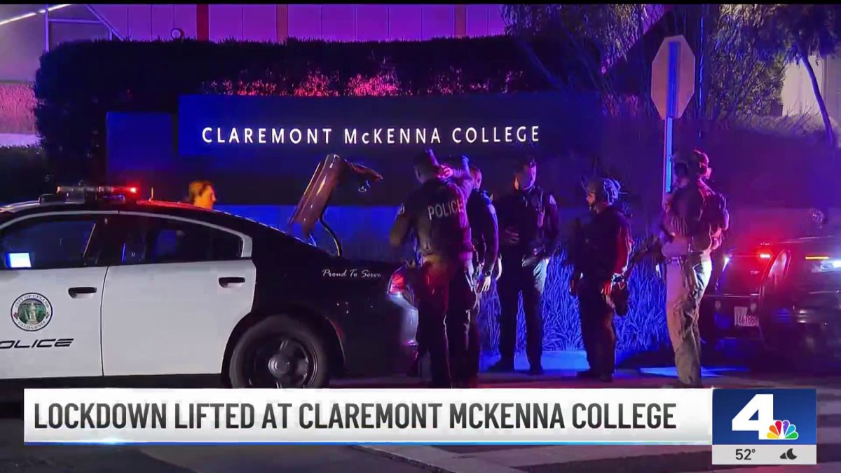 Lockdown lifted at Claremont McKenna College after hoax 911 call NBC