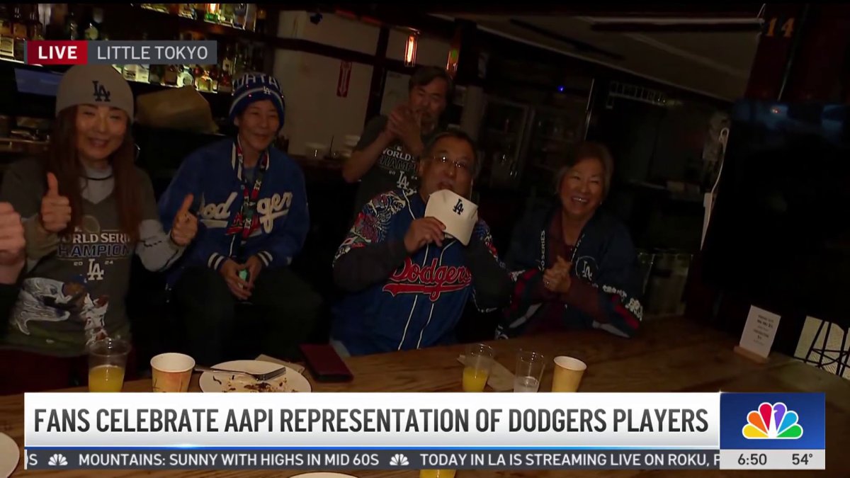 Fans celebrate AAPI representation of Dodgers players – NBC Los Angeles