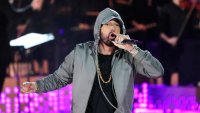 FILE – Eminem performs during “Live From Detroit: The Concert at Michigan Central,” June 6, 2024, in Detroit.
