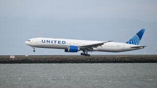 FILE - A United flight in San Francisco