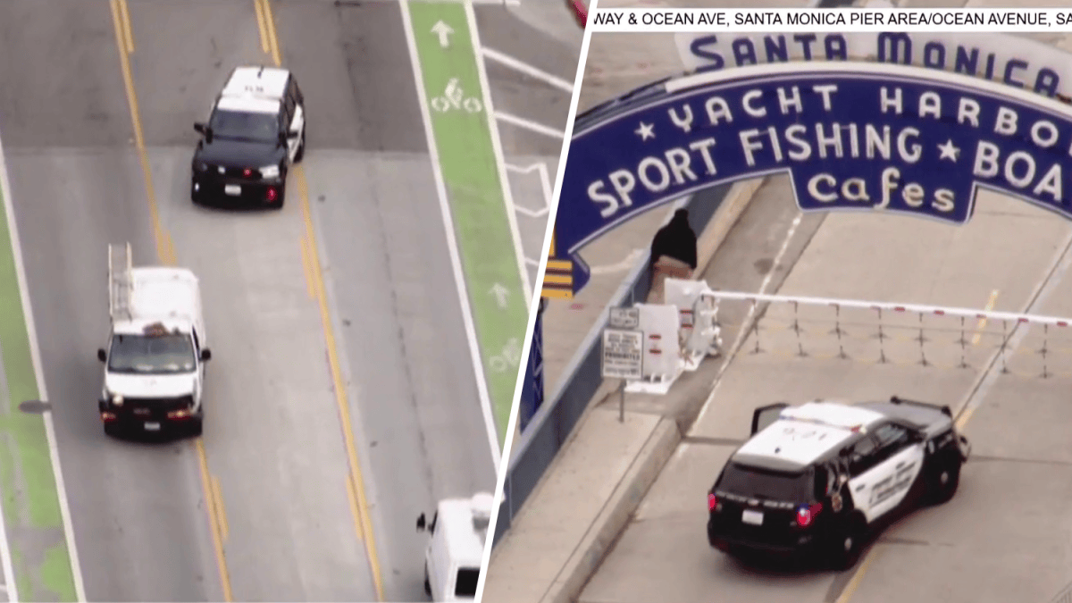 High-speed pursuit driver crashes stolen utility van in Santa monica ...