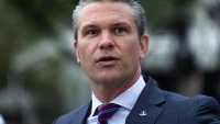 U.S. Secretary of Defense Pete Hegseth looks on, during the annual White House Easter Egg Roll event, on the South Lawn of the White House in Washington, D.C., U.S., April 21, 2025.