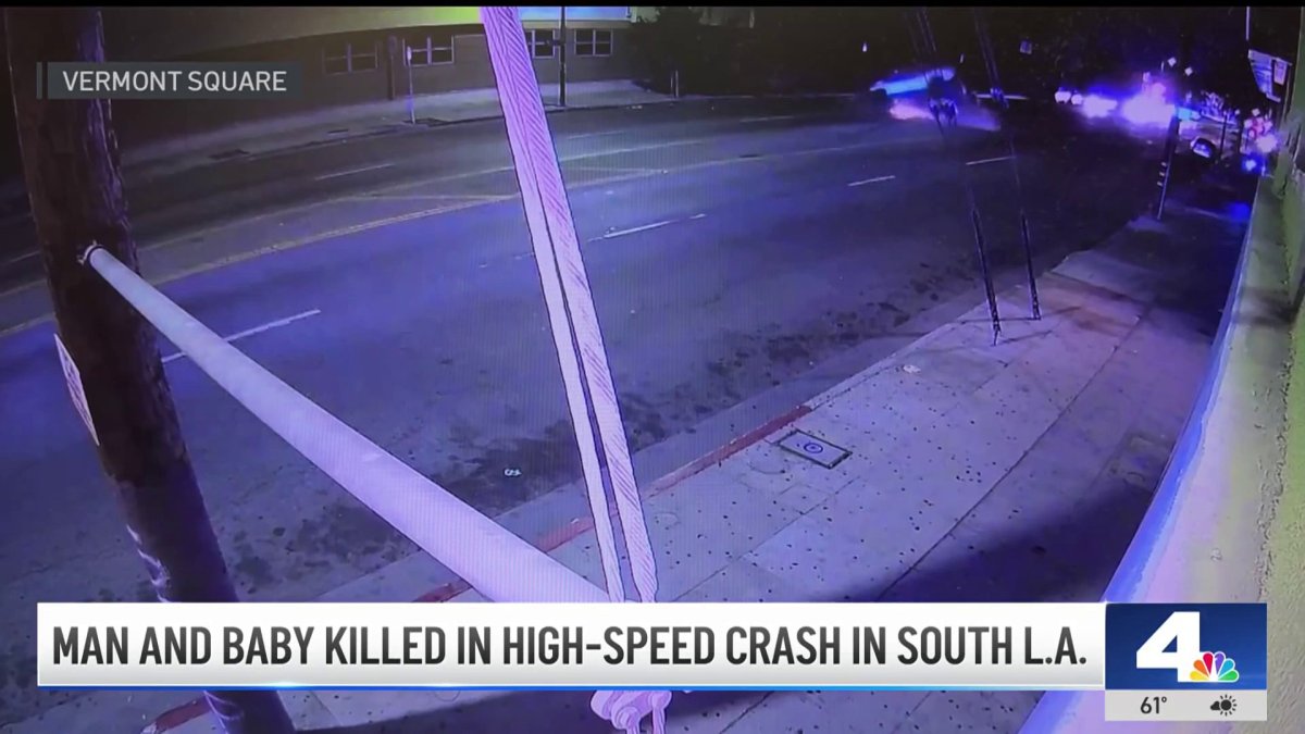 Infant, man killed in high-speed crash in South LA – NBC Los Angeles