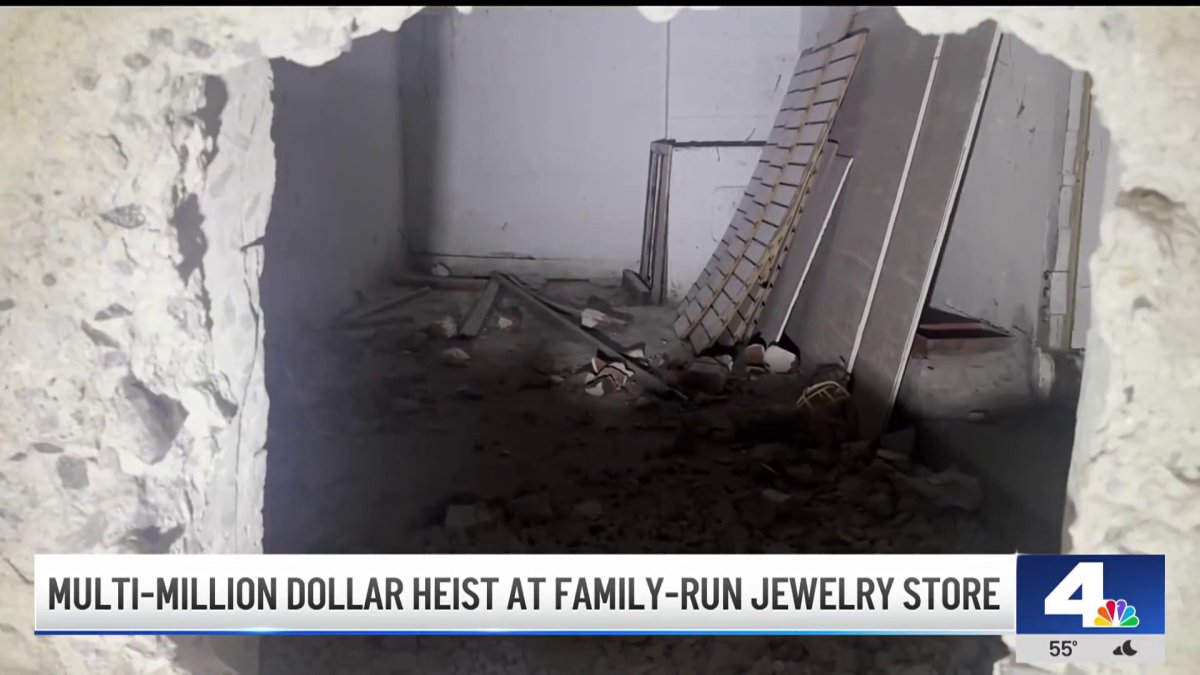 Crooks tunnel into downtown LA jewelry store – NBC Los Angeles