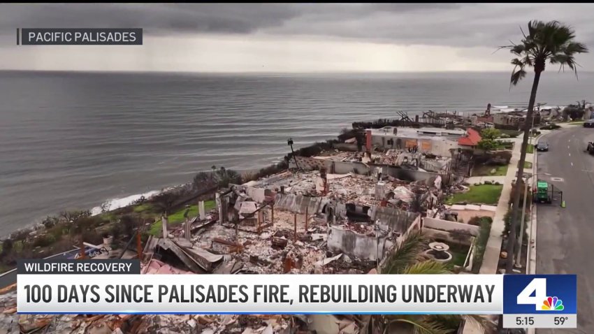 The rebuilding process after 100 days since the Palisades Fire