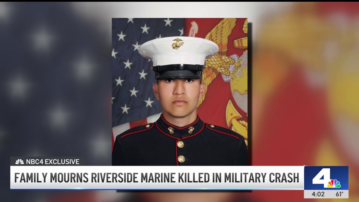 Family mourns Riverside Marine killed in military crash – NBC Los Angeles