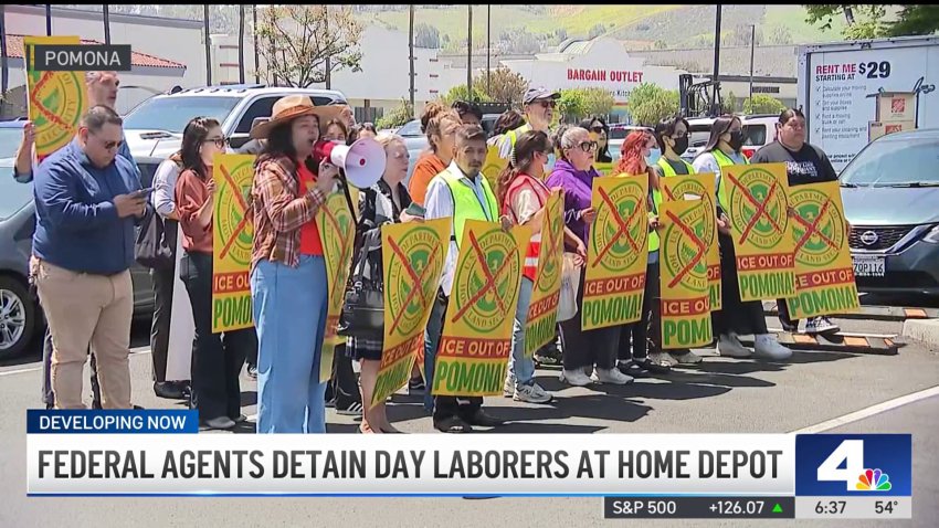 Federal agents detain day laborers at Home Depot