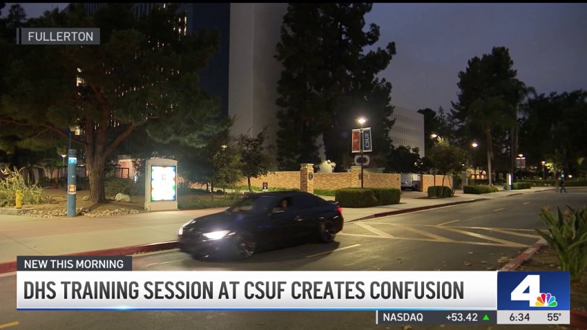 DHS training session at CSUF creates confusion