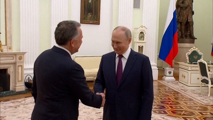 US envoy Steve Witkoff shakes Vladimir Putin's hand