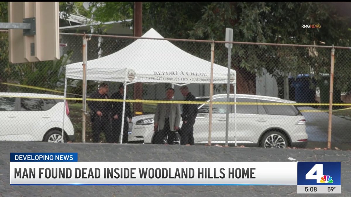 Man found dead inside Woodland Hills home – NBC Los Angeles
