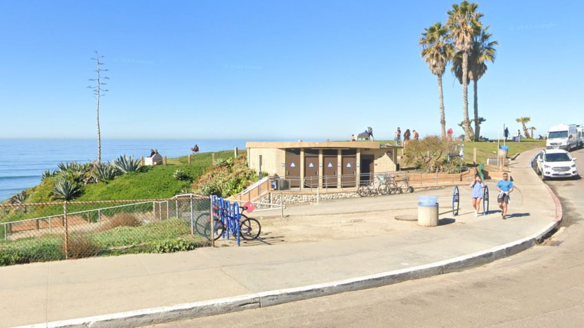 The restrooms at Law Street in Pacific Beach in 2023