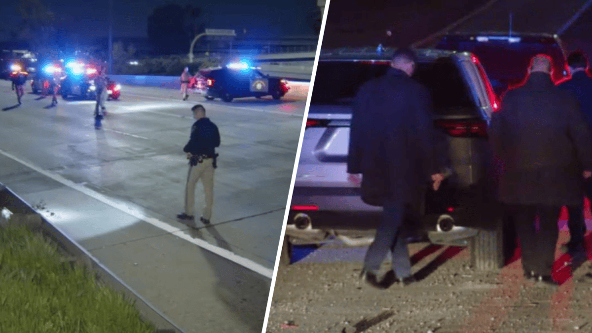 1 killed in shooting on 105, 110 freeway interchange in South LA – NBC ...