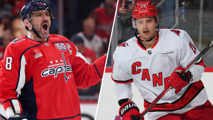 Alex Ovechkin and Sebastian Aho