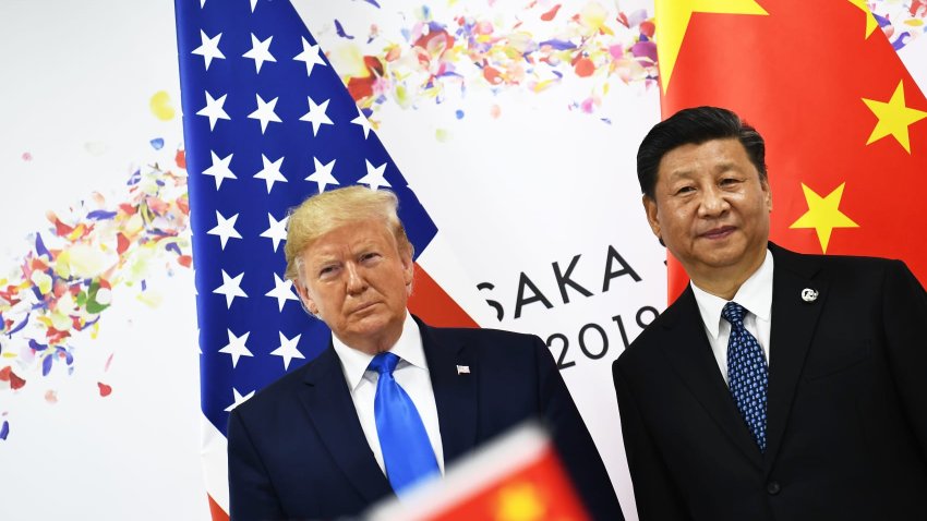 Chinese President Xi Jinping and President Donald Trump at the G-20 Summit in Osaka on June 29, 2019.