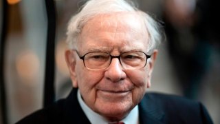 Warren Buffett, CEO of Berkshire Hathaway, at the company’s annual shareholders meeting in 2019.