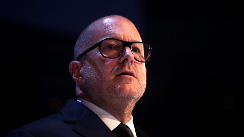 Jony Ive presents the Fashion Icon award on stage during The Fashion Awards 2019 held at Royal Albert Hall in London, England.