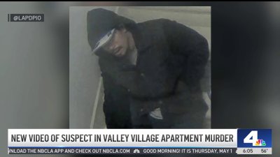 Watch murder suspect breaking into Valley Village Apartment