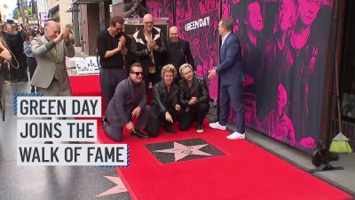 Hollywood Walk of Fame star unveiled for Green Day