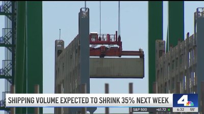 Shipping volume expected to shrink 35% next week